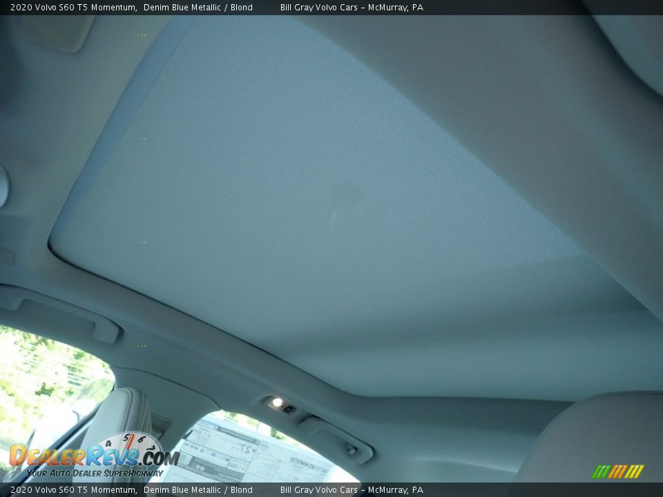 2020 Volvo S60 T5 Momentum Denim Blue Metallic / Blond Photo #12