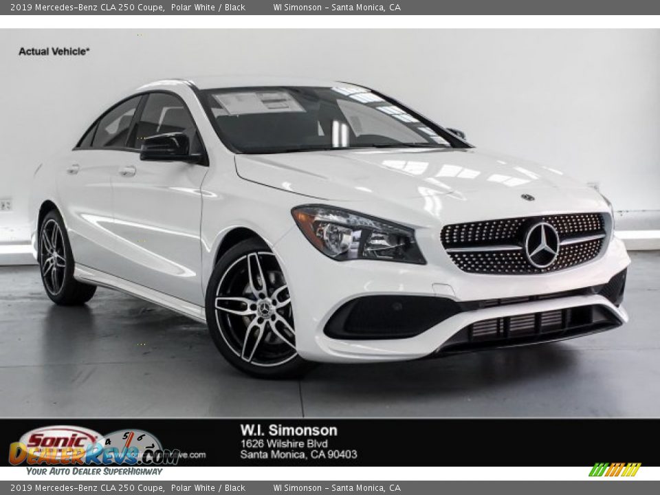 2019 Mercedes-Benz CLA 250 Coupe Polar White / Black Photo #1