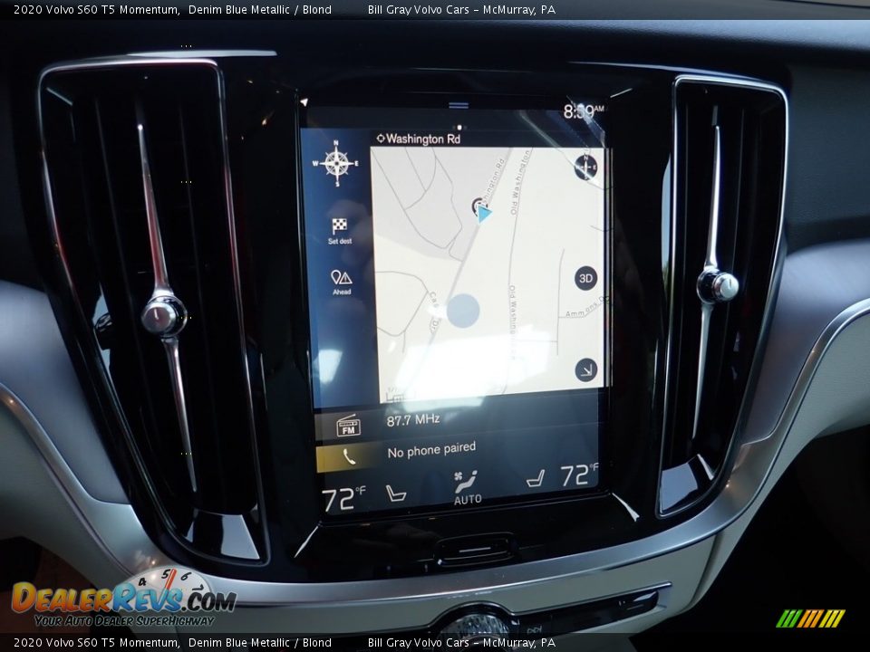 2020 Volvo S60 T5 Momentum Denim Blue Metallic / Blond Photo #13