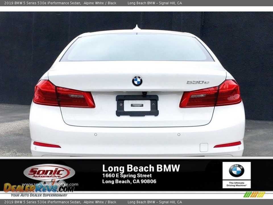 2019 BMW 5 Series 530e iPerformance Sedan Alpine White / Black Photo #3