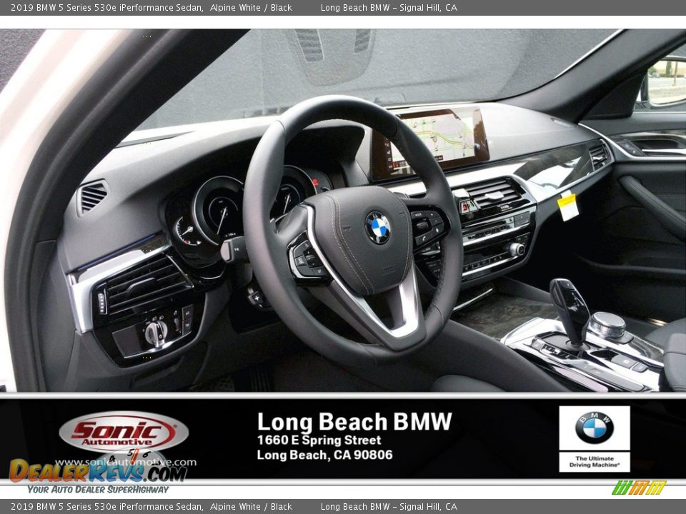 2019 BMW 5 Series 530e iPerformance Sedan Alpine White / Black Photo #4