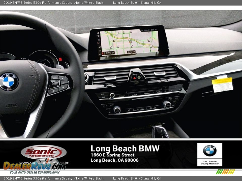 2019 BMW 5 Series 530e iPerformance Sedan Alpine White / Black Photo #5