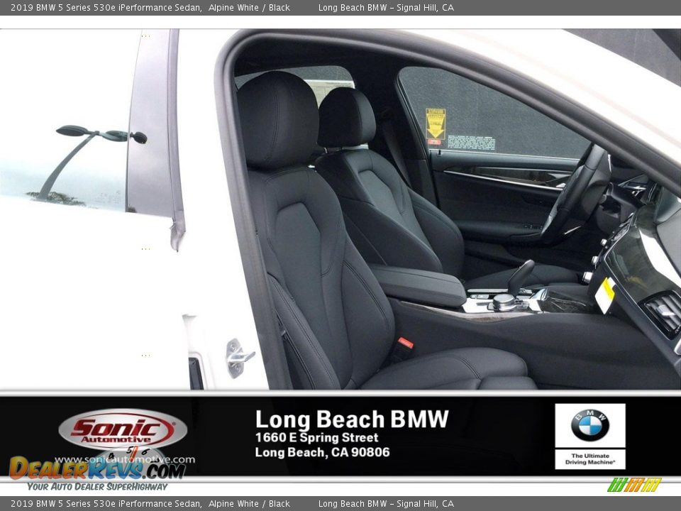 2019 BMW 5 Series 530e iPerformance Sedan Alpine White / Black Photo #7