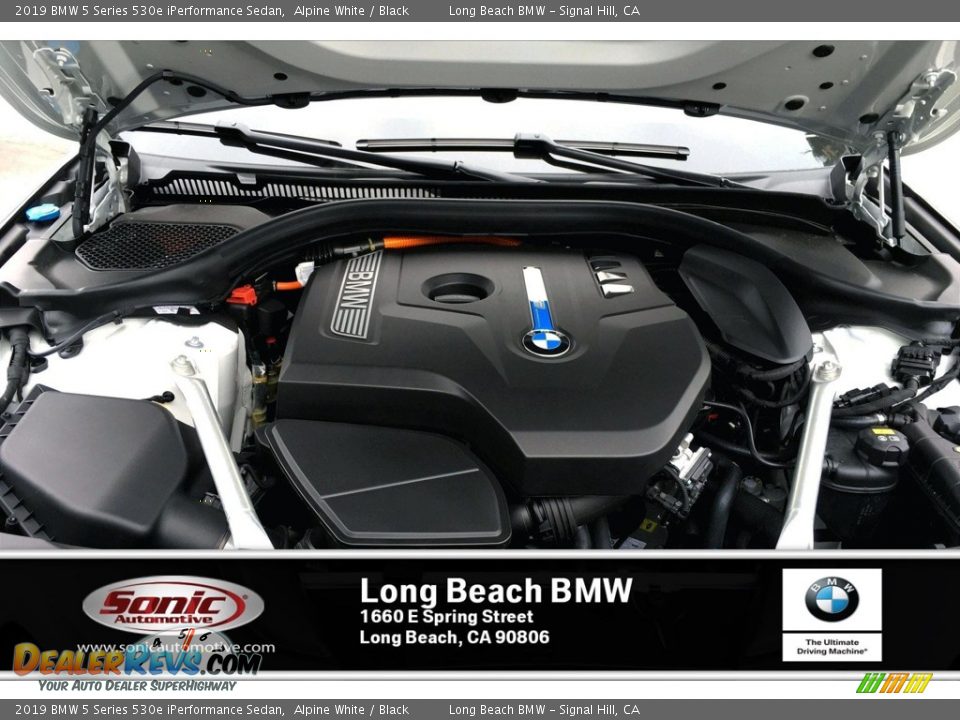 2019 BMW 5 Series 530e iPerformance Sedan Alpine White / Black Photo #8