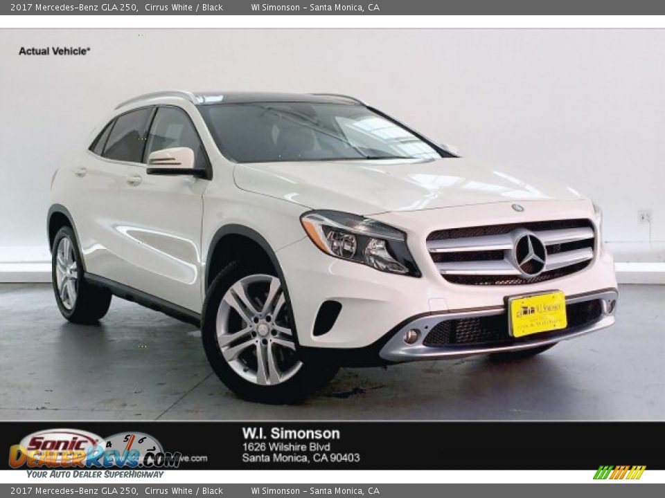 2017 Mercedes-Benz GLA 250 Cirrus White / Black Photo #1