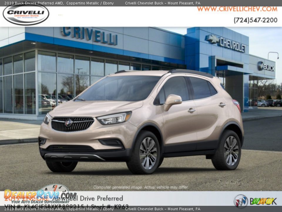 2019 Buick Encore Preferred AWD Coppertino Metallic / Ebony Photo #1