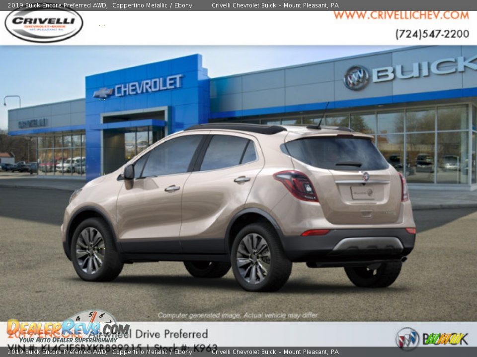 2019 Buick Encore Preferred AWD Coppertino Metallic / Ebony Photo #3