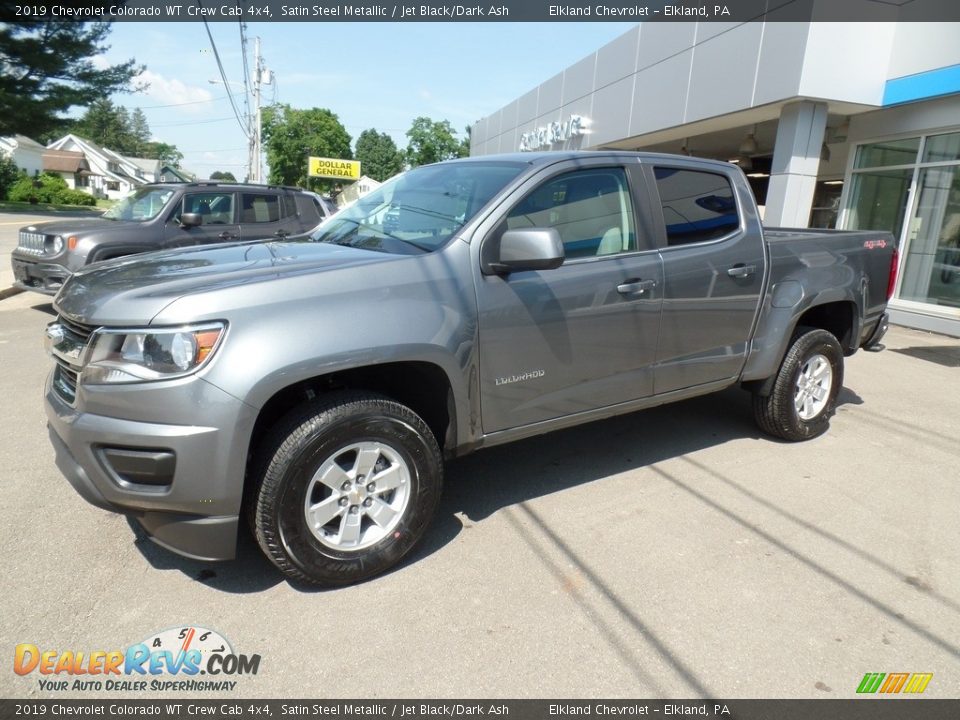 2019 Chevrolet Colorado WT Crew Cab 4x4 Satin Steel Metallic / Jet Black/Dark Ash Photo #1