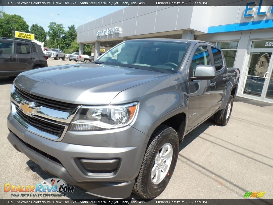 2019 Chevrolet Colorado WT Crew Cab 4x4 Satin Steel Metallic / Jet Black/Dark Ash Photo #2
