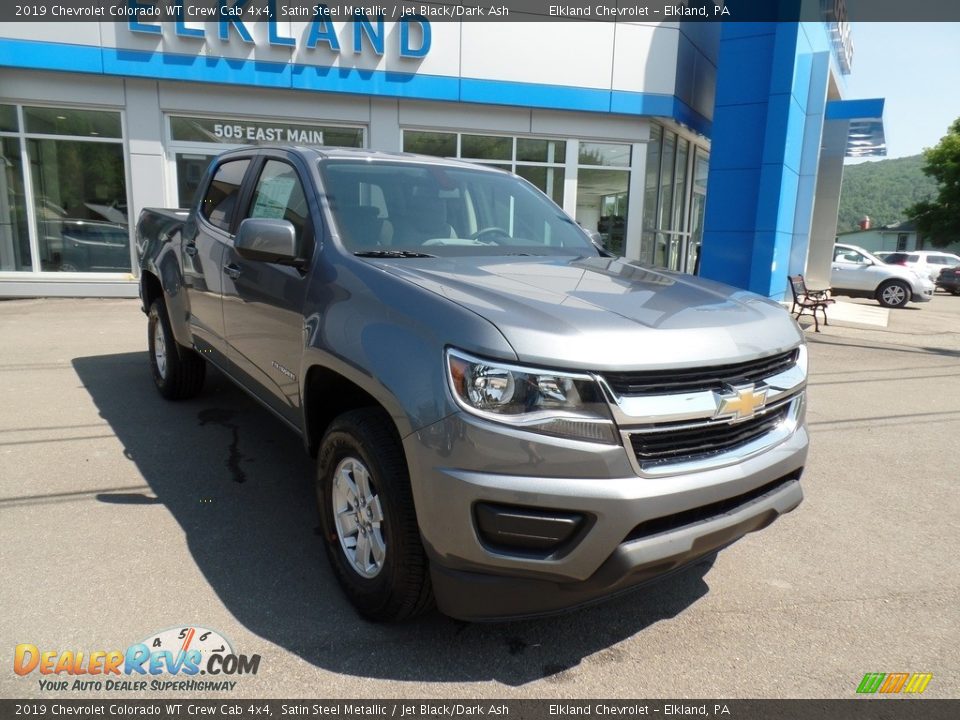 2019 Chevrolet Colorado WT Crew Cab 4x4 Satin Steel Metallic / Jet Black/Dark Ash Photo #4