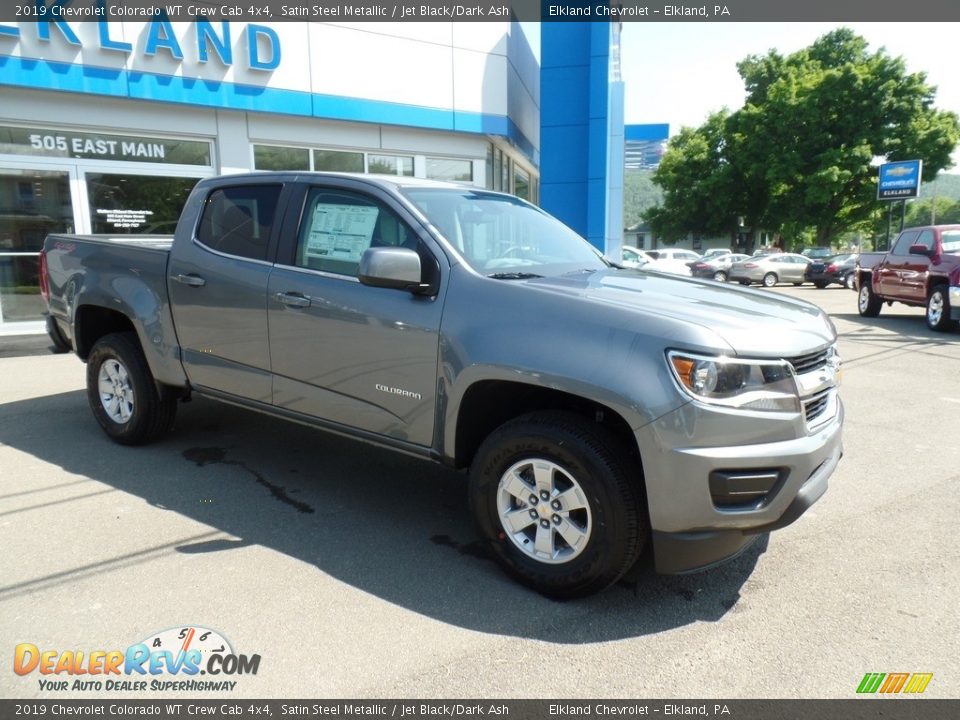 2019 Chevrolet Colorado WT Crew Cab 4x4 Satin Steel Metallic / Jet Black/Dark Ash Photo #5