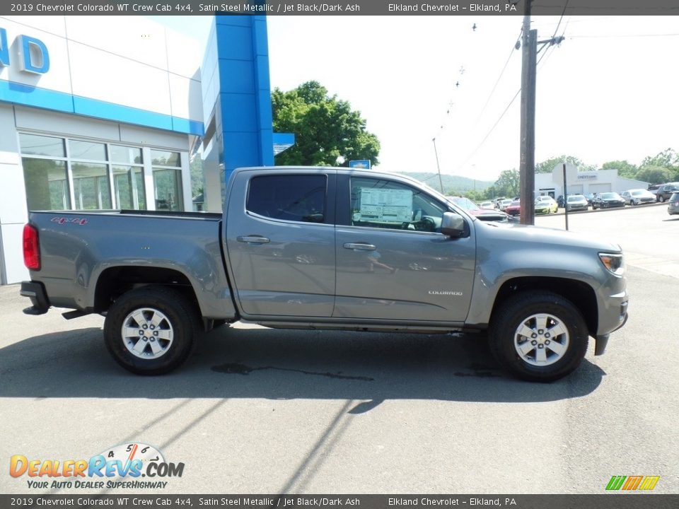 2019 Chevrolet Colorado WT Crew Cab 4x4 Satin Steel Metallic / Jet Black/Dark Ash Photo #6