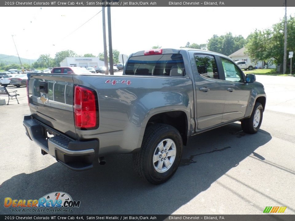 2019 Chevrolet Colorado WT Crew Cab 4x4 Satin Steel Metallic / Jet Black/Dark Ash Photo #7