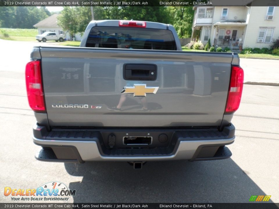 2019 Chevrolet Colorado WT Crew Cab 4x4 Satin Steel Metallic / Jet Black/Dark Ash Photo #8