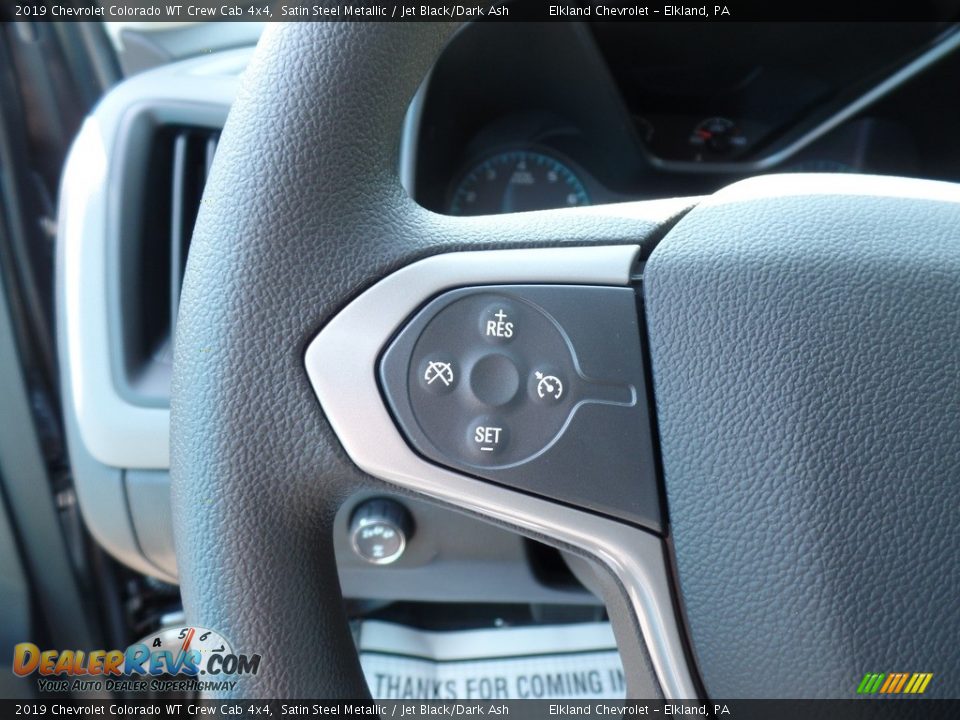 2019 Chevrolet Colorado WT Crew Cab 4x4 Satin Steel Metallic / Jet Black/Dark Ash Photo #21