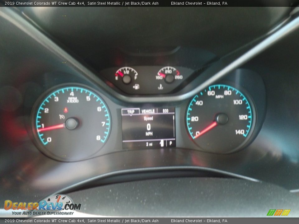2019 Chevrolet Colorado WT Crew Cab 4x4 Satin Steel Metallic / Jet Black/Dark Ash Photo #23