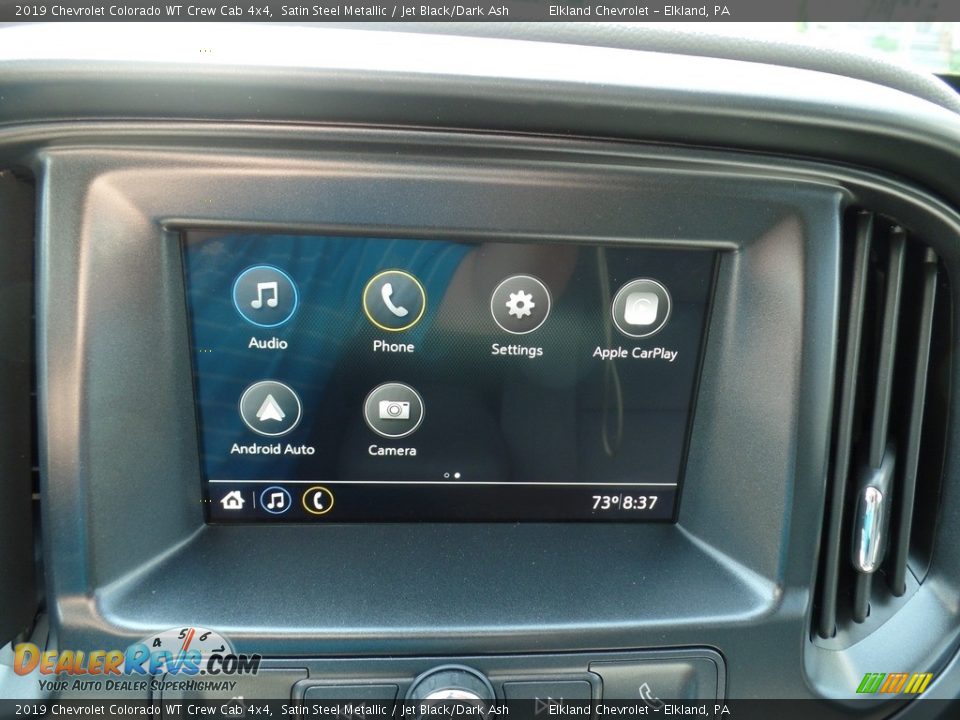 2019 Chevrolet Colorado WT Crew Cab 4x4 Satin Steel Metallic / Jet Black/Dark Ash Photo #25