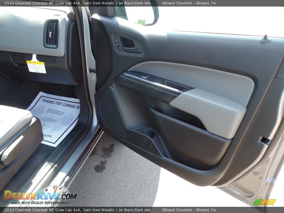 2019 Chevrolet Colorado WT Crew Cab 4x4 Satin Steel Metallic / Jet Black/Dark Ash Photo #36