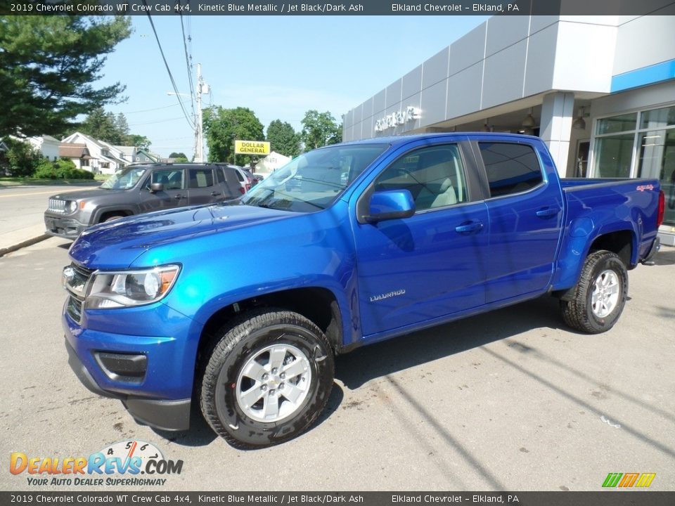 2019 Chevrolet Colorado WT Crew Cab 4x4 Kinetic Blue Metallic / Jet Black/Dark Ash Photo #1