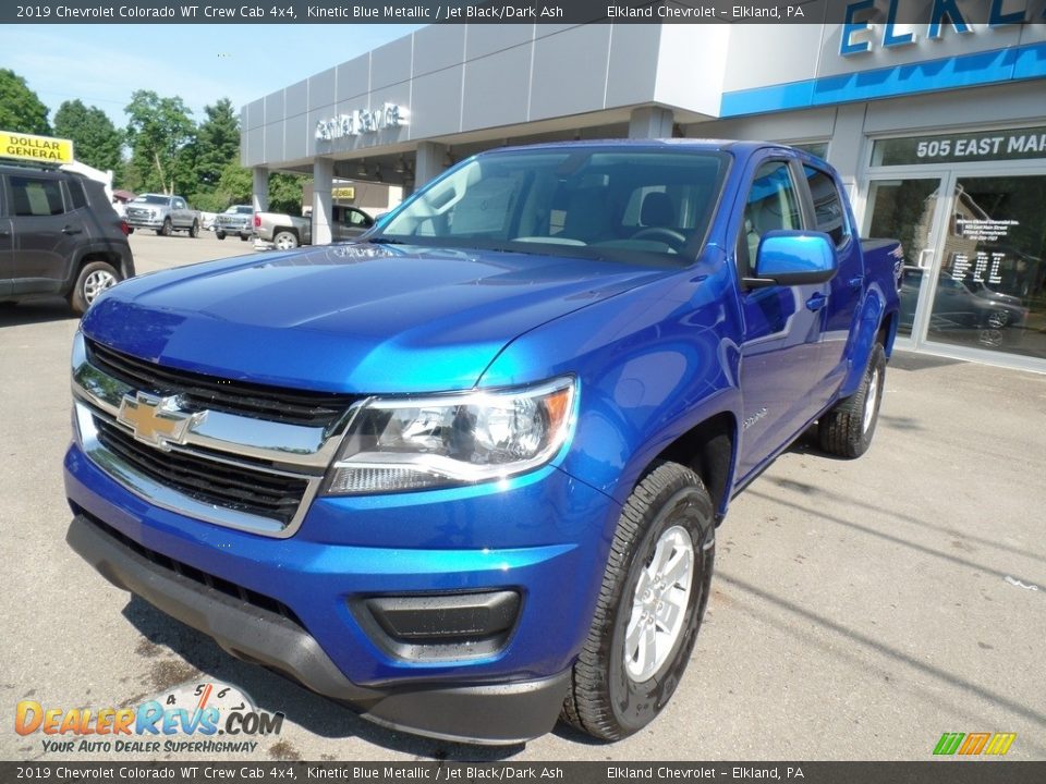 2019 Chevrolet Colorado WT Crew Cab 4x4 Kinetic Blue Metallic / Jet Black/Dark Ash Photo #2