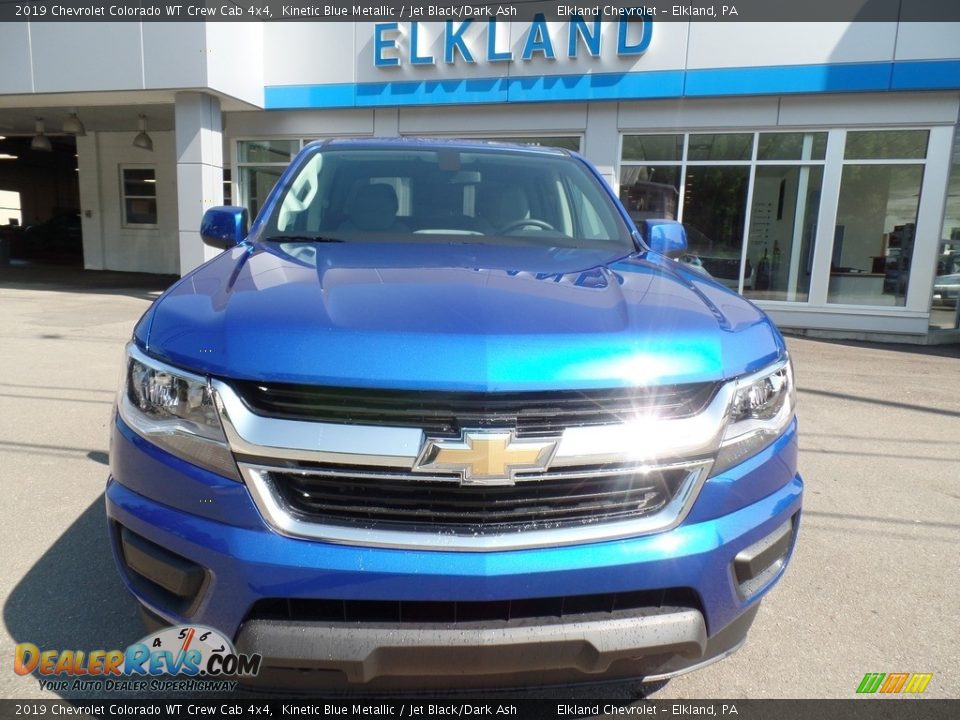 2019 Chevrolet Colorado WT Crew Cab 4x4 Kinetic Blue Metallic / Jet Black/Dark Ash Photo #3