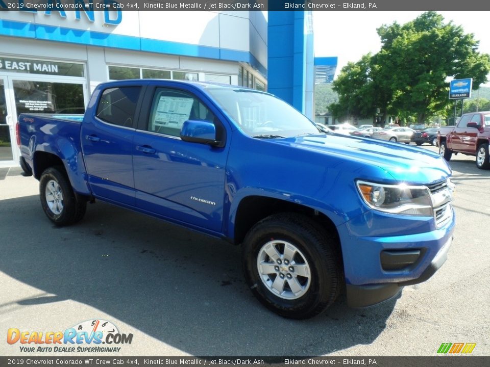 2019 Chevrolet Colorado WT Crew Cab 4x4 Kinetic Blue Metallic / Jet Black/Dark Ash Photo #5