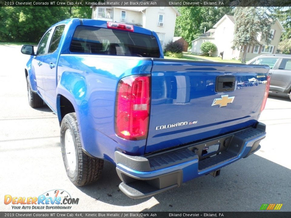 2019 Chevrolet Colorado WT Crew Cab 4x4 Kinetic Blue Metallic / Jet Black/Dark Ash Photo #8