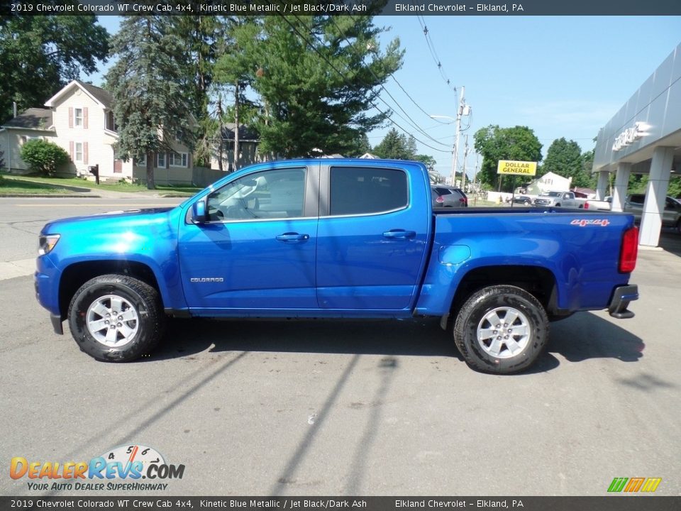 2019 Chevrolet Colorado WT Crew Cab 4x4 Kinetic Blue Metallic / Jet Black/Dark Ash Photo #9