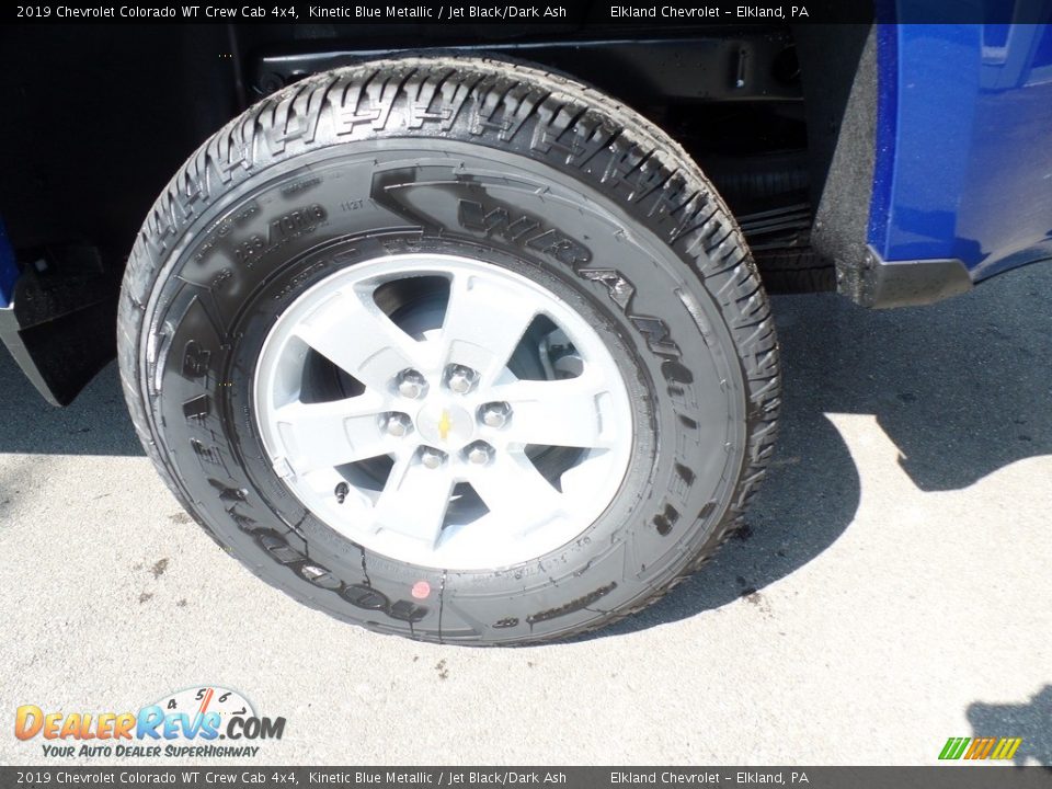 2019 Chevrolet Colorado WT Crew Cab 4x4 Kinetic Blue Metallic / Jet Black/Dark Ash Photo #10