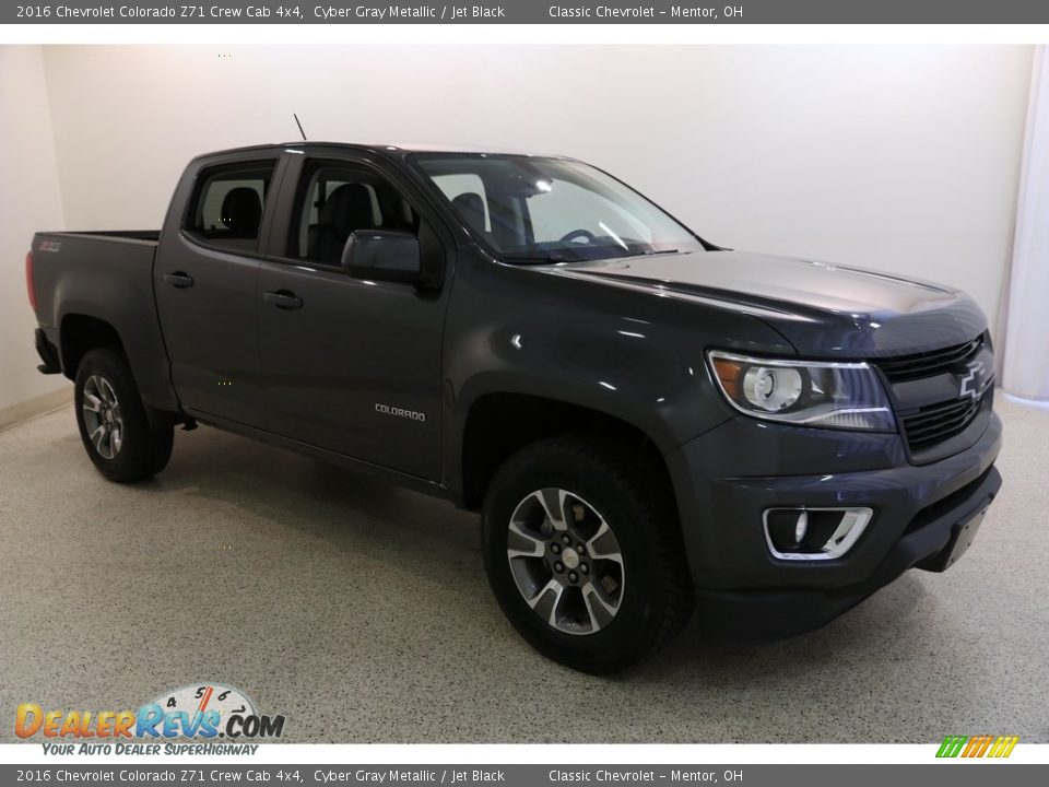 2016 Chevrolet Colorado Z71 Crew Cab 4x4 Cyber Gray Metallic / Jet Black Photo #1