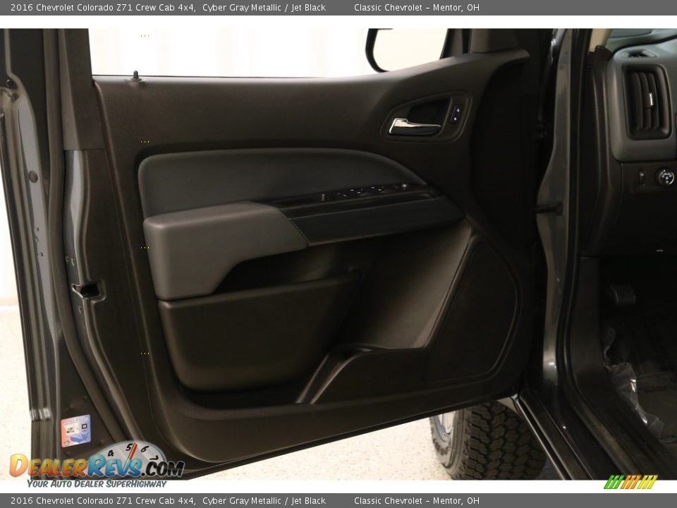 2016 Chevrolet Colorado Z71 Crew Cab 4x4 Cyber Gray Metallic / Jet Black Photo #4