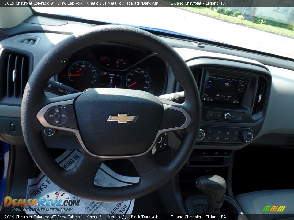 2019 Chevrolet Colorado WT Crew Cab 4x4 Kinetic Blue Metallic / Jet Black/Dark Ash Photo #17