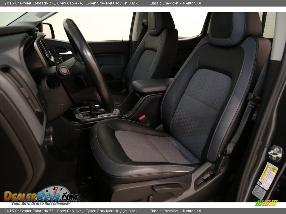 2016 Chevrolet Colorado Z71 Crew Cab 4x4 Cyber Gray Metallic / Jet Black Photo #6