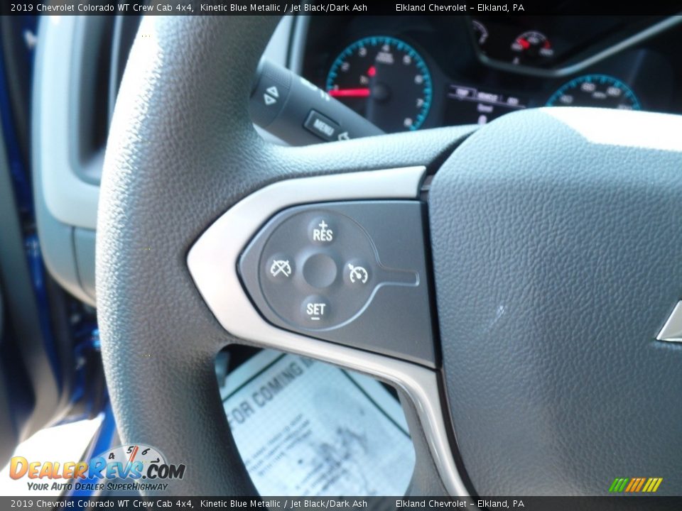 2019 Chevrolet Colorado WT Crew Cab 4x4 Kinetic Blue Metallic / Jet Black/Dark Ash Photo #19