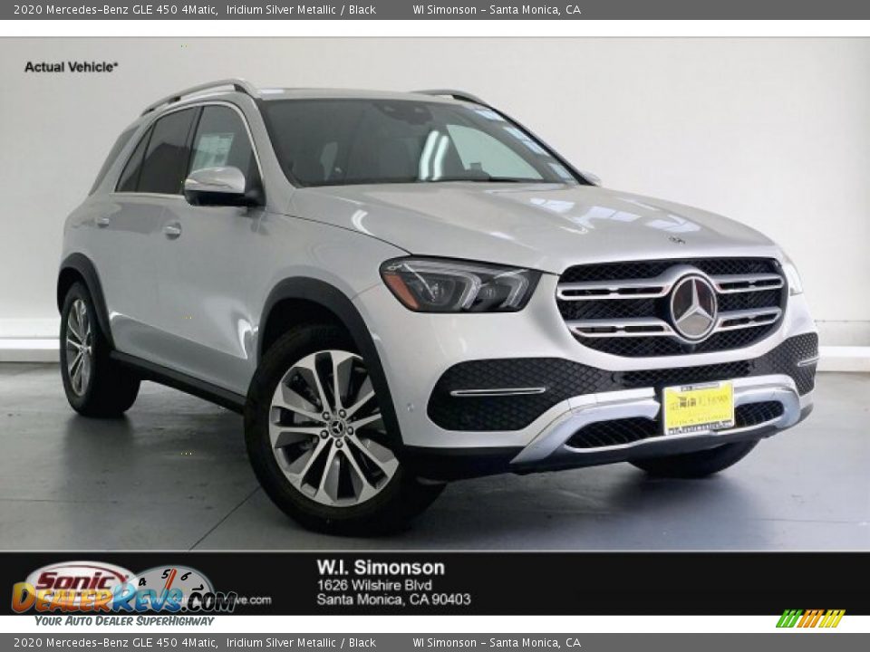 2020 Mercedes-Benz GLE 450 4Matic Iridium Silver Metallic / Black Photo #1
