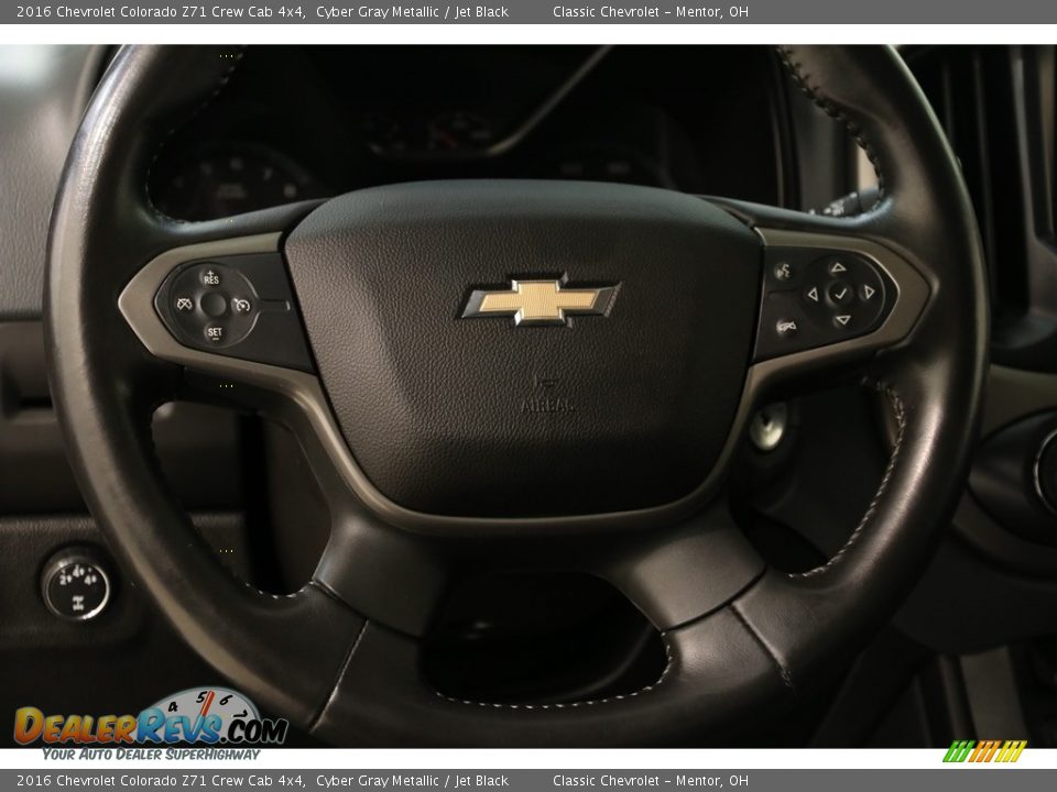 2016 Chevrolet Colorado Z71 Crew Cab 4x4 Cyber Gray Metallic / Jet Black Photo #8