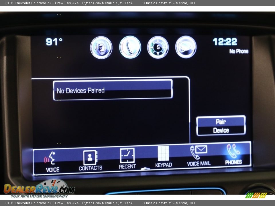 2016 Chevrolet Colorado Z71 Crew Cab 4x4 Cyber Gray Metallic / Jet Black Photo #12