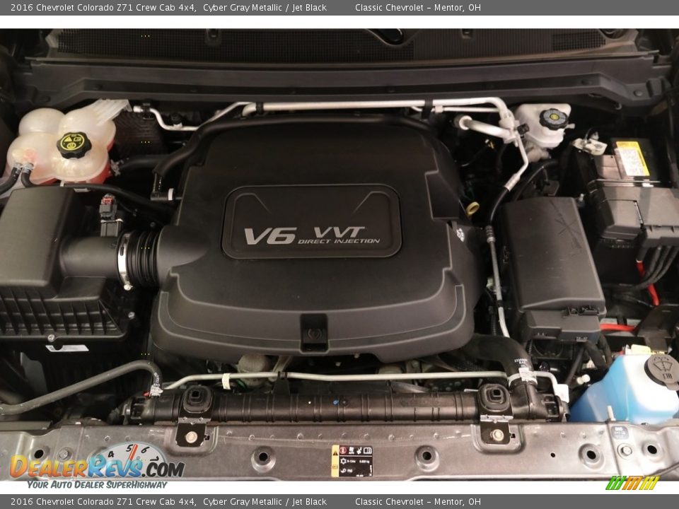 2016 Chevrolet Colorado Z71 Crew Cab 4x4 Cyber Gray Metallic / Jet Black Photo #19