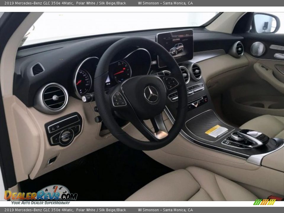 2019 Mercedes-Benz GLC 350e 4Matic Polar White / Silk Beige/Black Photo #4