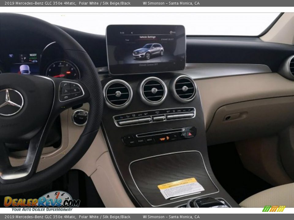 2019 Mercedes-Benz GLC 350e 4Matic Polar White / Silk Beige/Black Photo #6