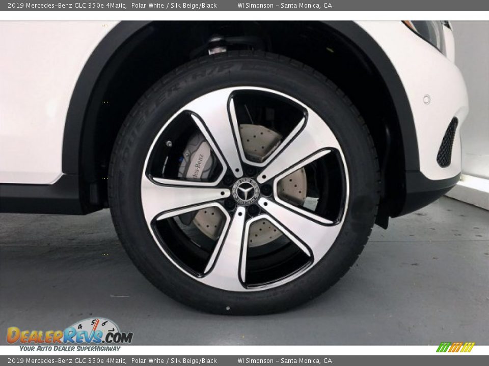 2019 Mercedes-Benz GLC 350e 4Matic Polar White / Silk Beige/Black Photo #9