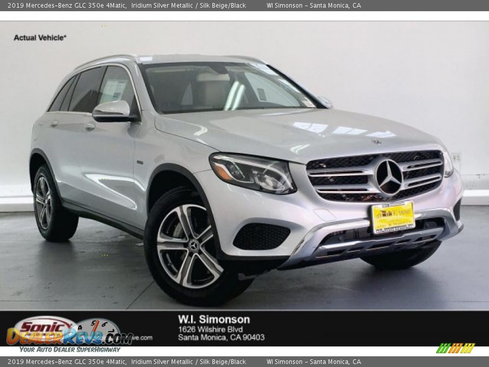 2019 Mercedes-Benz GLC 350e 4Matic Iridium Silver Metallic / Silk Beige/Black Photo #1