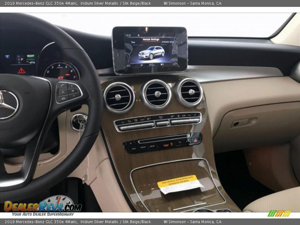 2019 Mercedes-Benz GLC 350e 4Matic Iridium Silver Metallic / Silk Beige/Black Photo #6