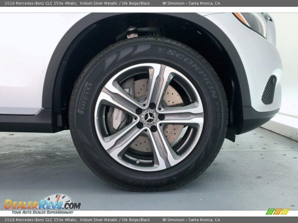 2019 Mercedes-Benz GLC 350e 4Matic Iridium Silver Metallic / Silk Beige/Black Photo #9