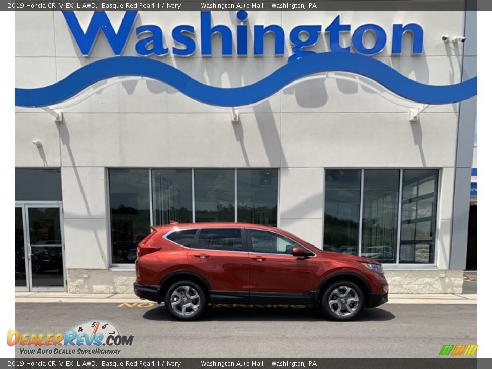 2019 Honda CR-V EX-L AWD Basque Red Pearl II / Ivory Photo #1