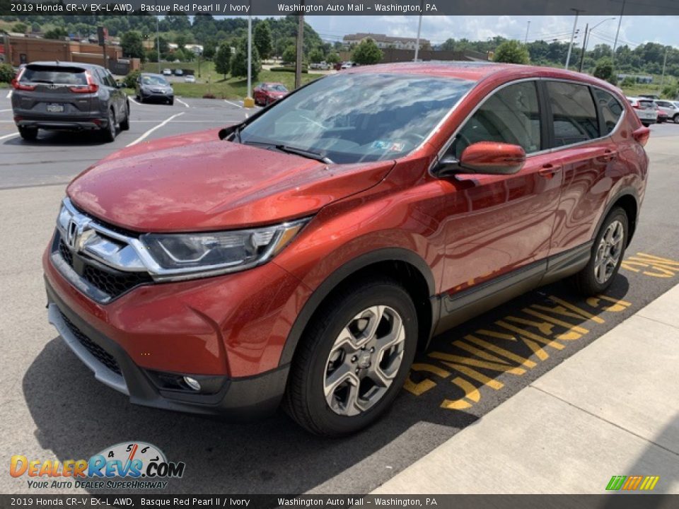 2019 Honda CR-V EX-L AWD Basque Red Pearl II / Ivory Photo #4