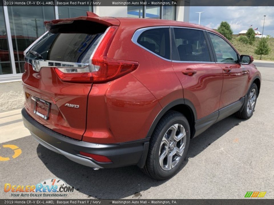 2019 Honda CR-V EX-L AWD Basque Red Pearl II / Ivory Photo #7