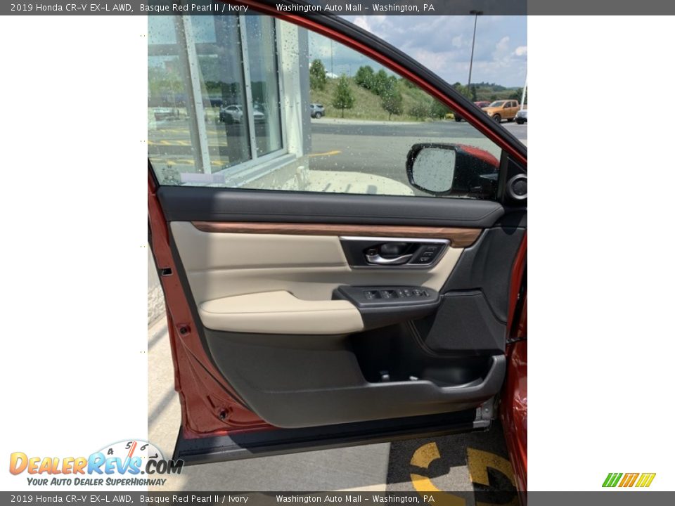 2019 Honda CR-V EX-L AWD Basque Red Pearl II / Ivory Photo #10