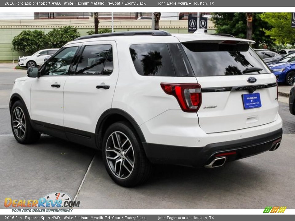 2016 Ford Explorer Sport 4WD White Platinum Metallic Tri-Coat / Ebony Black Photo #5