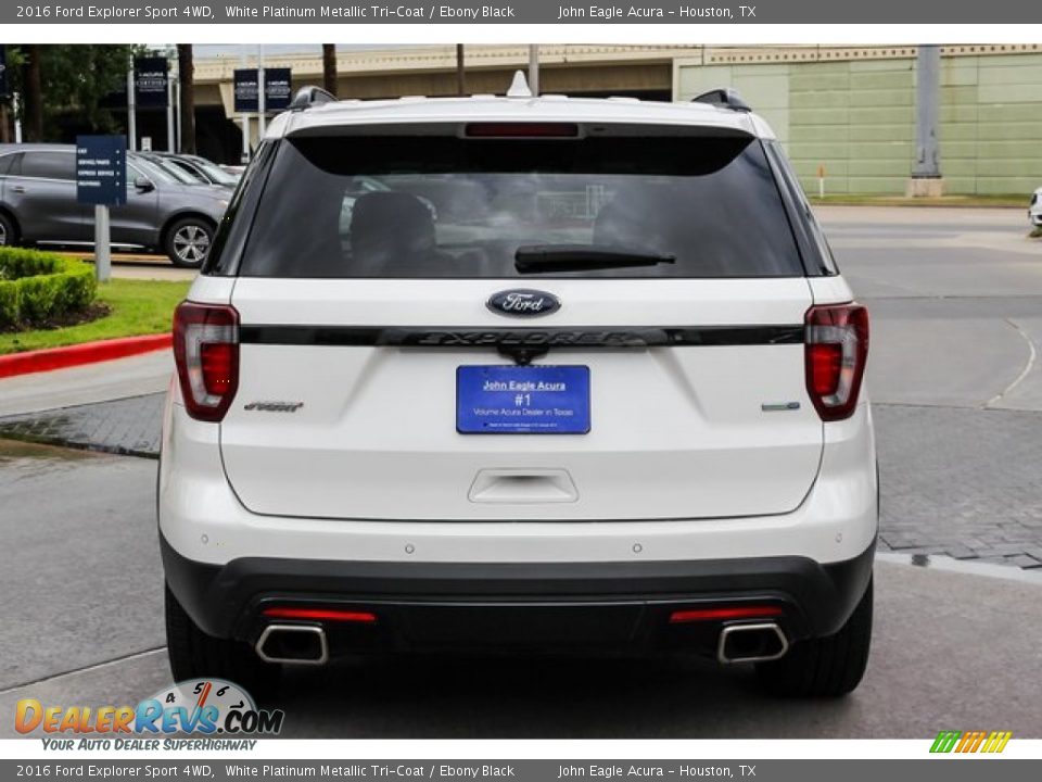 2016 Ford Explorer Sport 4WD White Platinum Metallic Tri-Coat / Ebony Black Photo #6